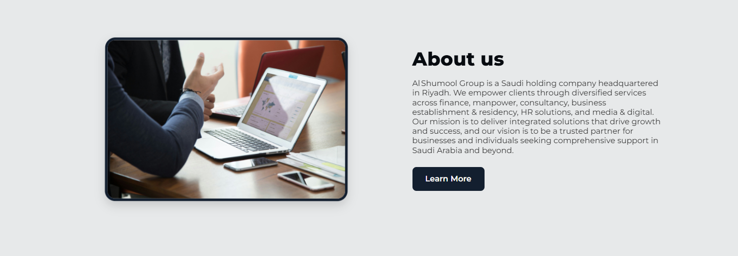 Al Shumool Group Website