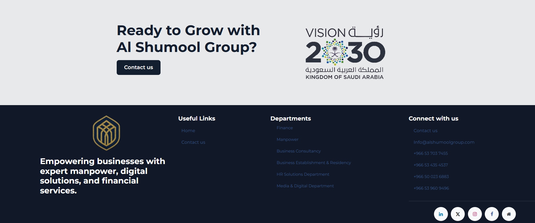 Al Shumool Group Website
